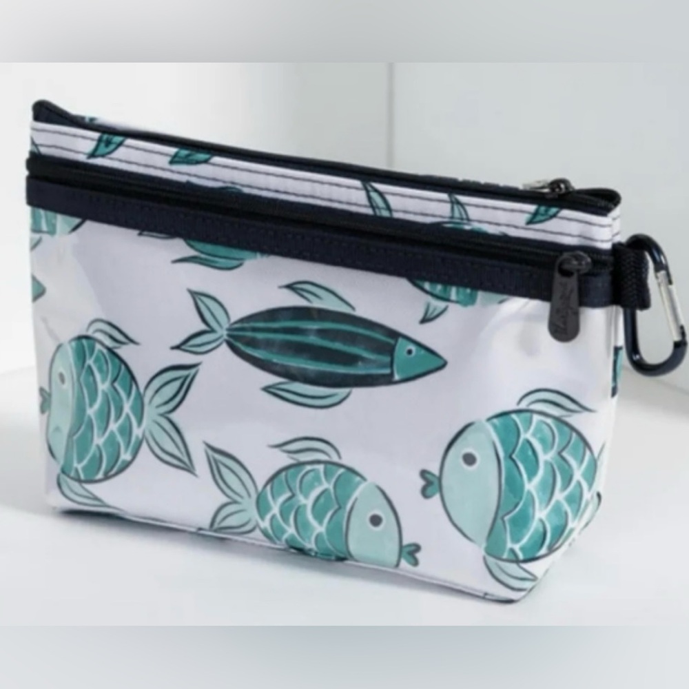 Thirty-one Clear Clip Pouch in Finny Friends